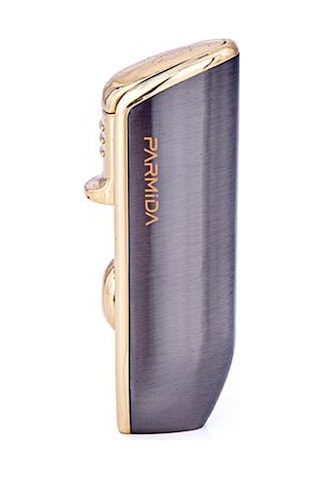 Parmida 3 Torch Pürmüz Gunmetal Yan Ağız Puro Çakmağı - Tr1390