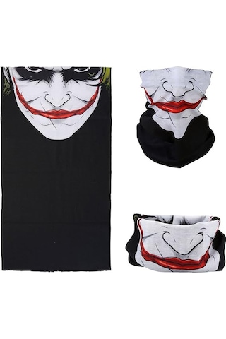 Sepetopia Joker Desenli Çok Amaçlı Buff Yüz, Boyun Ve Bandana Maskesi 5 No Diğer
