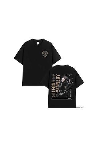 Flood Of Style Resident Evil Biohazard Oyunu T-shirt Erkekler Kadınlar Için Leon Kennedy % 100% Pamuk T Shir Siyah Flood Of Style Resident Evil Biohazard Oyunu T-shirt Erkekler Kadınlar Için Leon Kennedy % 100% Pamuk T Shir Siyah