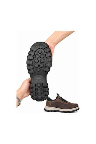 Modayak Ata 151 Kahverengi Hakiki Deri Slip On Ayakkabı Kahve