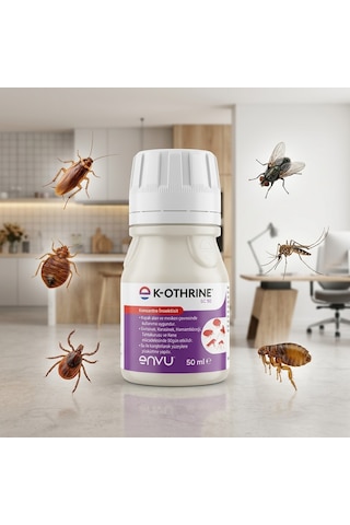 Kothrine Sc50 50 Ml Kokusuz, Yürüyen Ve Uçan Haşere Mücadelesi - Ev, Balkon Ve Bahçe İçin Kalıcı Koruma Süspansiyon Konsantre