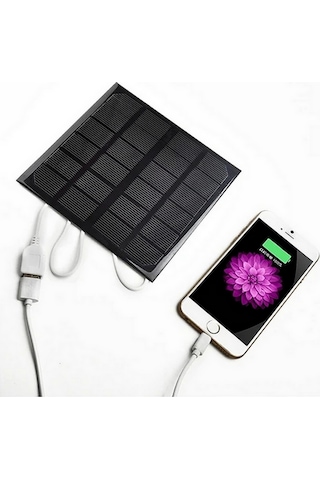 Ece Monokristal Güneş Paneli Telefon Şarj 6v 3w 580ma 145mmx145mm
