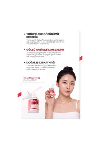 Leke Karşıtı Aydınlatıcı Ampül Astaxanthin Içerikli, Cilt Tonu Eşitleyici Aydınlatıcı Bakım 30ml