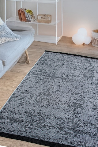 Gri Şönil Kilim Oturma Çocuk Odası Salon Mutfak Yolluk Dokuma Makine Halısı Yıkanabilir Gri