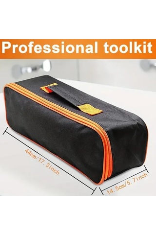 Elmpaly 14 Parça Araç Çantası Uzun Tutamaklı Pompa Hava Yastığı Acil Yol Yardım Seti