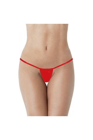Liona Kırmızı Fantezi G String Kadın Seksi Fantazi Iç Giyim Çamaşırı