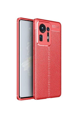 Xiaomi Mi Mix 4 Kılıf Zore Niss Deri Desenli Silikon Kılıf