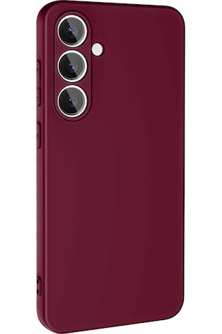 Galaxy S24 Fe Uyumlu Zore Mara Lansman Kapak Kirmizi
