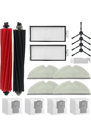 Roborock Q8 Max, Q8 Max+, Q5 Pro, Yedek Parça Aksesuarları Ana Fırça Hepa Filtre Paspas Elektrikli Süpürge Torbası Db Yc İle Uyumludur