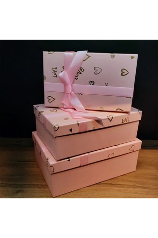 3&039lü Dikdörtgen Hediye Kutusu Asorti