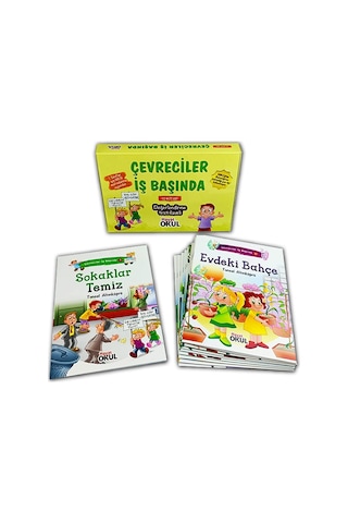 Çevreciler İş Başında - 1 Sınıf Meb Müfredatına Uygun 10 Kitap