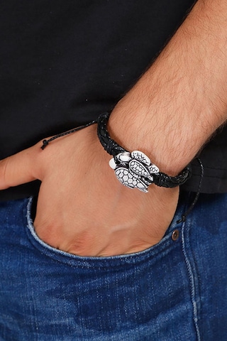 Tblk01379 İkili Deniz Kaplumbağası Figür Deri Unisex Bileklik 1351-1390 Çok Renkli
