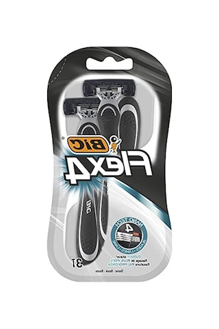 Bıc Flex 4 Erkek Tıraş Bıçağı 3'lü Blister 4 Bıçak , Birbirinden Bağımsız Hareket Edebilen 4 Bıçak, Oynar Başlık, Aloe Vera İle Zenginleştirilmiş Kayganlaştırıcı Jel Şerit
