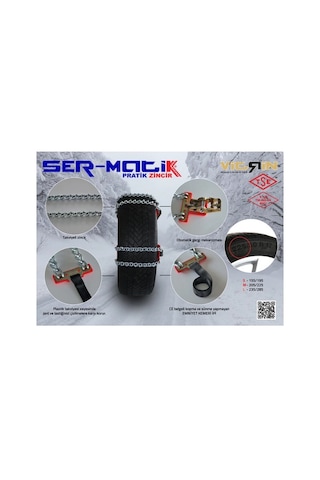 Ser-Matik Pratik Kar Zinciri Takviyeli Serme Patinaj Zinciri"L"