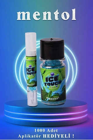 İcetouch Mentol Topu Mavi Aroma - 1000 'li + Aplikatör İcetouch Mentol Topu Mavi Aroma - 1000 'li + Aplikatör