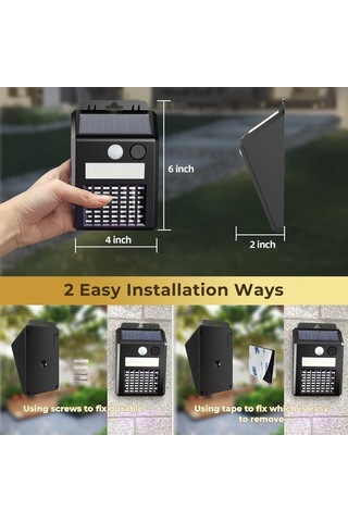 Besthome1 Kahverengi Güneş Enerjili Böcek Yakalayıcı, Gece Işıklı, Su Tamamen Geçirmez, Dayanıklı Ve Kolay Yerleştirilebilir