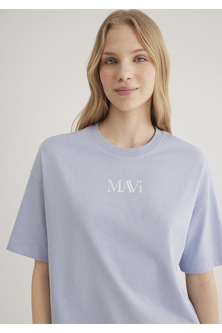 Mavi - Mavi Logo Baskılı Lila Tişört 1611593-85385 Lila