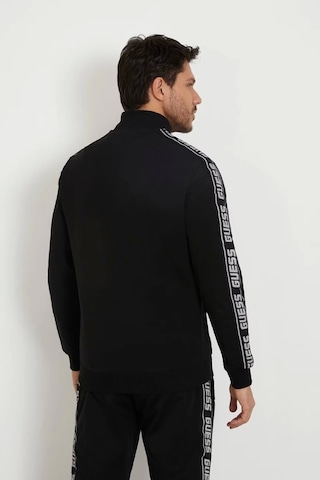 Guess Erkek Siyah Dik Yaka Zip Ceket