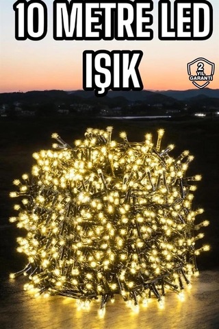 Bfs Led Işık 10 Metre Gün Işığı Parlak Ve Doğal Ağaç Süsleme Çok Renkli
