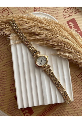 Rub070 25 Mm Rubsey Retro Minimal Hasır Kordon Vintage Kadın Kol Saati Siyah