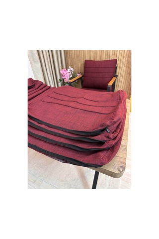 8 Adet ,minder Kılıfı , Bahçe Minderi Kılıfı , Balkon Minderi Kılıfı , Koruyucu Kılıf , Balkon Mobilyası , Bahçe Mobilyası Bordo