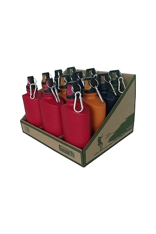 Alüminyum 500 Ml Kapasiteli Sporcu Matarası Açık Beyaz