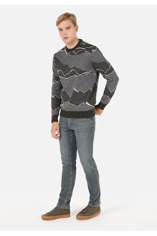 Colins Regular Fit Yuvarlak Yaka Jakarlı Erkek Yeşil Kazak Cl1071693 Q1.v1 Gre Koyu Yeşil