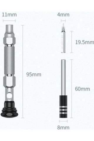 Trendooze Vanadyum Ugreen Tornavida Seti Parça Kullanışlı Krom Hassas Bitler Alüminyum Alaşım Aksesuarlar 38 - - İk