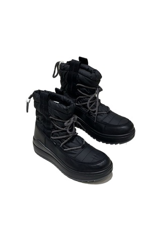 Bot Kar Kadın 6381 6j Jacalu Textile Upper And Leather-pu Sole Black Black