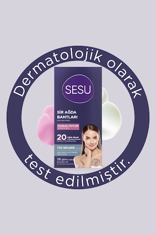 3 Adet Sesu Yüz Ağda Bandı Hassas Ciltler 20'li