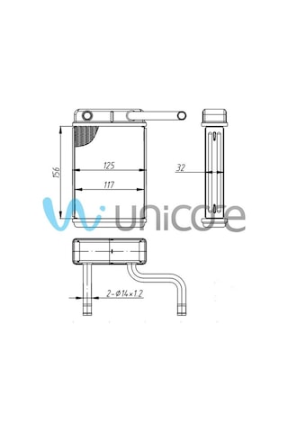 UNICORE SUZUKI ALTO 1984+ KALORİFER RADYATÖRÜ 74120-84300/84000