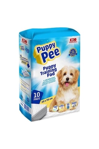 Bio Petactive Puppy Training Yapışkan Bantlı Köpek Çiş Pedi 60 x 90 CM 10'lu