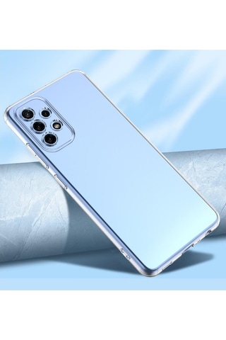 Samsung Galaxy A53 Uyumlu Kamera Korumalı 3D Şeffaf Silikon Kılıf 552932472
