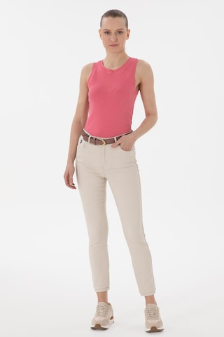 U.S. Polo Assn. Us. Polo Assn. Kadın Tişört 50300904-vr167 Pembe