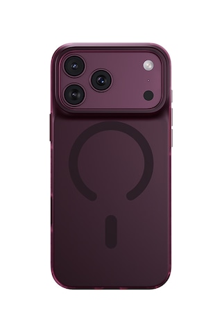 Apple Uyumlu iPhone 17 Pro Max Uyumlu Kılıf M-safe Şarj Özellikli Benks C-magnet Lucid Armorpro Kapak Bordo