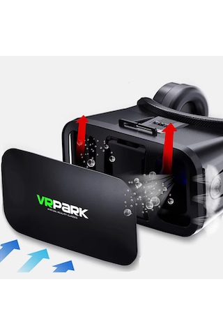 Microcase Vrpark J20 3.5 MM Kulaklıklı 3D Sanal Gerçeklik Gözlüğü