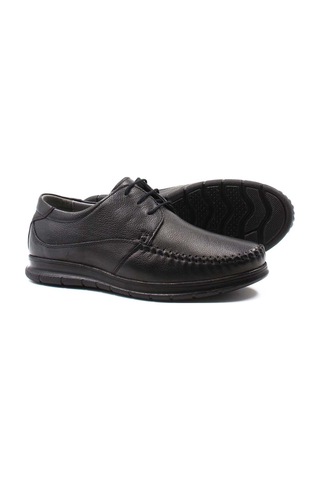 Fast Step Hakiki Deri Erkek Casual Ayakkabı 161ma126 Siyah