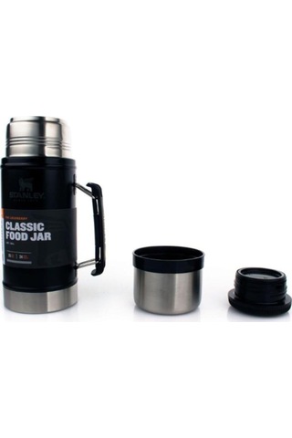 Stanley Classic Legendary Vakumlu Çelik Yemek Termosu, Mat Siyah, Çok Renkli