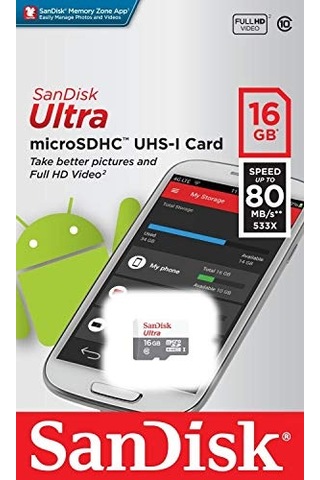 Ultra 16 Gb Microsdhc Hafıza Kartı, 80mb/sn Uhs-ı Class 10 - Sdsquns-016g-gn3mn