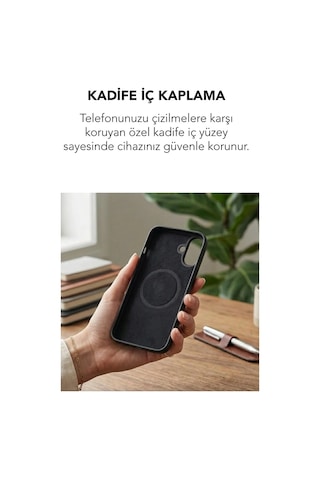 Apple İphone 17 Uyumlu Magsafe Lansman Silikon Kılıf Siyah