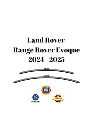 Land Rover Range Rover Evoque 2024 2025 Uyumlu Araca Özel Ön Cam Muz Tipi Silecek Süpürgesi Takımı 65/53cm 2li Set Silbak
