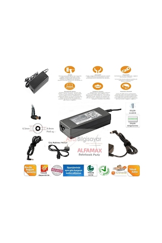 Sony Uyumlu Vaio Svs1311G4E, Svs1311H3E, Svs1311H4E Adaptör, Şarj Aleti