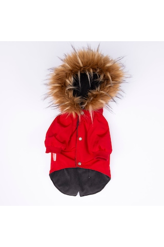 Pawstar Kırmızı Charles Polarlı Kedi Köpek Montu Kırmızı M