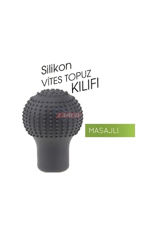 Vites Topuzu Kılıfı Silikon Oval Masajlı Gri Gri Vites Topuzu Kılıfı Silikon Oval Masajlı Gri Gri