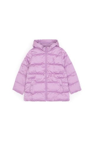 U.S. Polo Assn. Kız Çocuk Lila Kapüşonlu Kaban 50313073-VR034