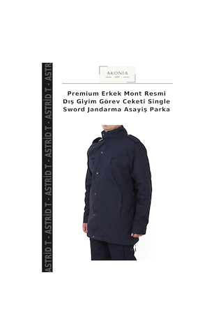 Premium Erkek Mont Resmi Dış Giyim Görev Ceketi Single Sword Jandarma Asayiş Parka Çok Renkli