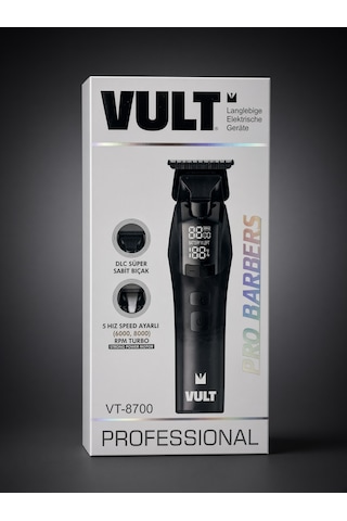 Vult Vt-8700 Saç Sakal Tıraş Makinesi 5 Kademe İnce Kesim