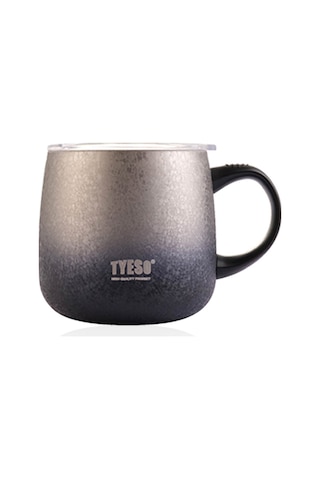 Tyeso Napoli Mug Vakumlu Paslanmaz Termal Kapaklı 355 Ml-Siyah