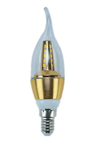 Fujika 5W 230V 3000K E14 Kıvrık Uçlu Led Buji Ampul