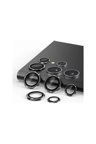 Samsung Uyumlu Galaxy S23 Ultra Zore Kamera Lens Koruyucu Cam Filmi Yeşil